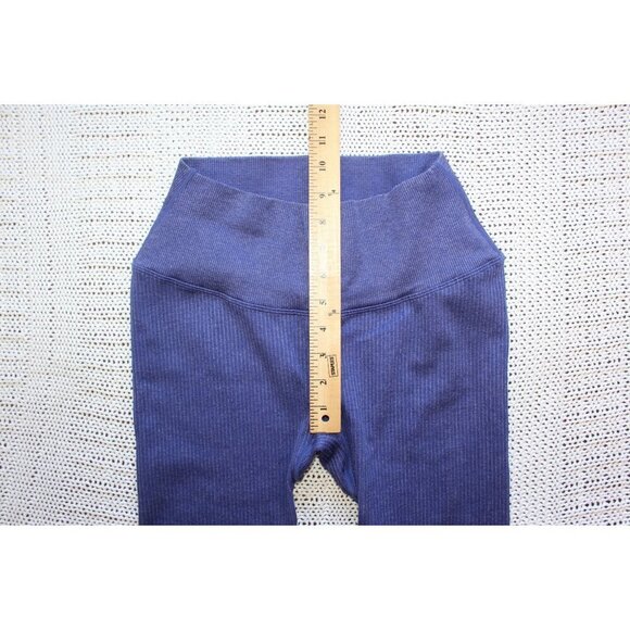 Balance Athletica Vitality Ribbed Leggings Size Large Seamless Hight Rise Blue - Picture 3 of 10